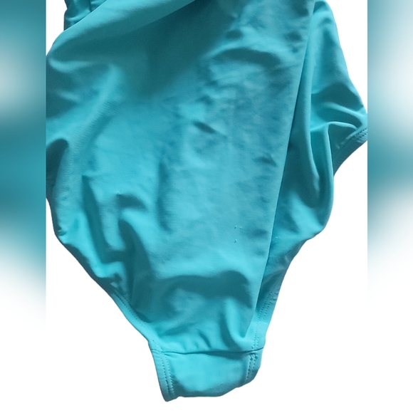 Old Navy Girl's One Piece Swimsuit SIZE XL 11/12 Blue Sun Print Shoulder Straps - Picture 6 of 14